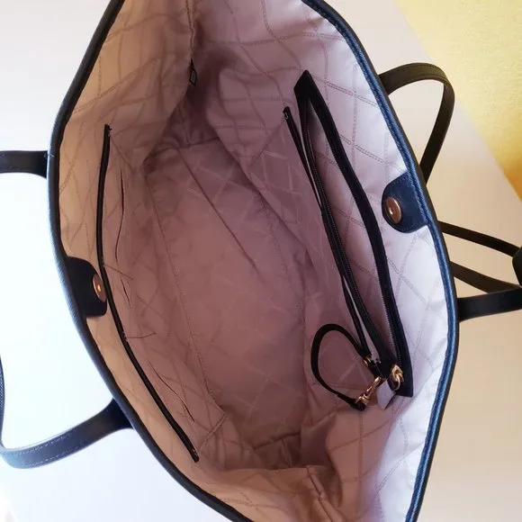 Michael Kors Eva Nylon Large Tote With Pouch in Navy Multi New Without Tag - Picture 9 of 16